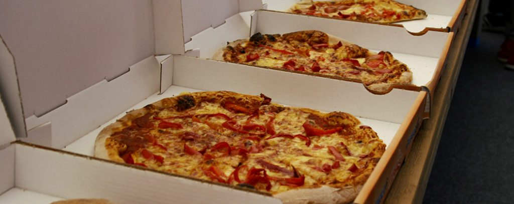 Das Usability Testessen verbindet Pizza und Nutzerfreundlichkeit miteinander.