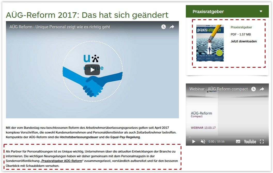 PDF-SEO: Abbildung einer optimalen Einbindung des PDFs auf deiner Webseite.