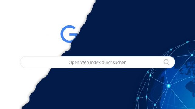 Open Web Index: So könnte die Oberfläche aussehen.