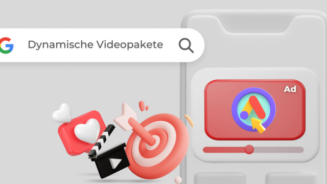 Handy-Mockup mit Videoanzeige und Google Search Bar