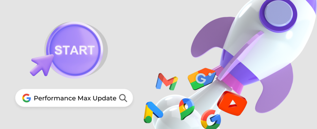 Headergrafik des Blogbeitrags zu den 3 neuen Google Ads PMAX Updates