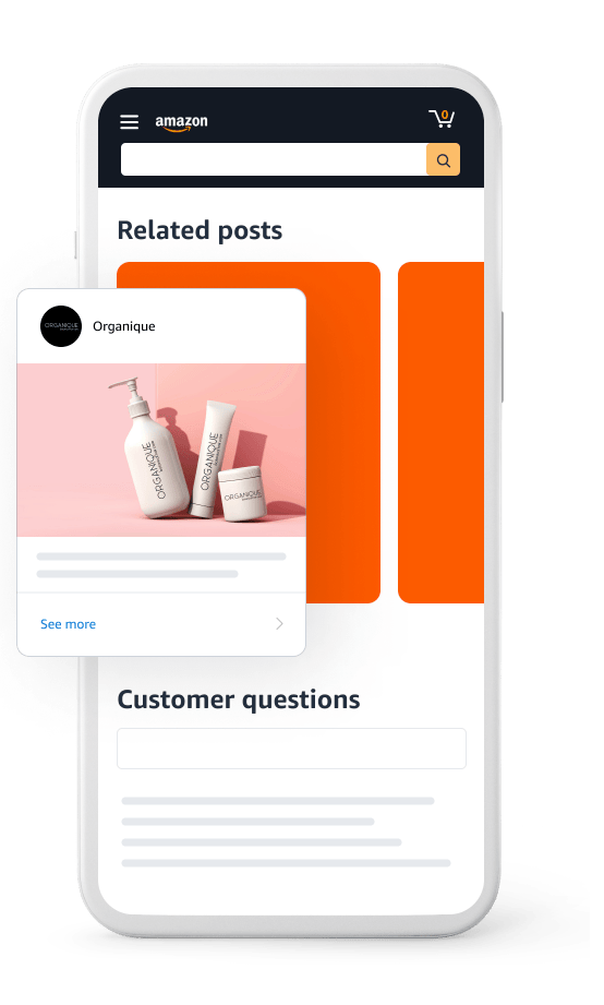 Beispiel eines Amazon Posts